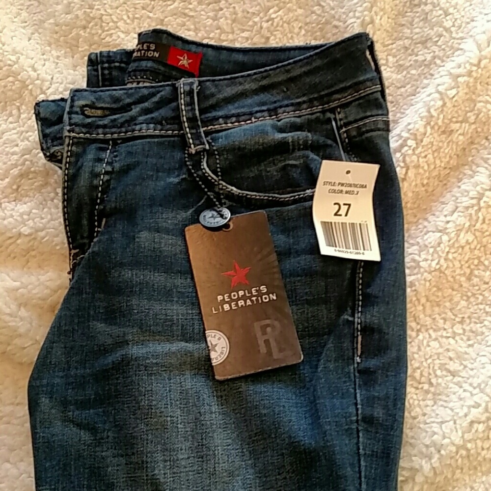 Peoples liberation jeans, NWT